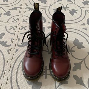 Dr. Martin’s Maroon Combat Boots